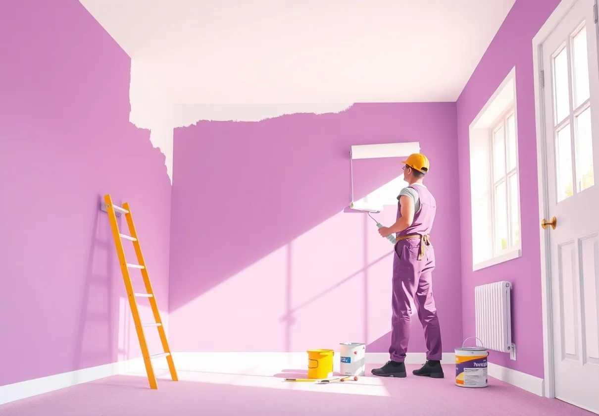 Peintre Ploërmel 56800 en intervention sur un chantier